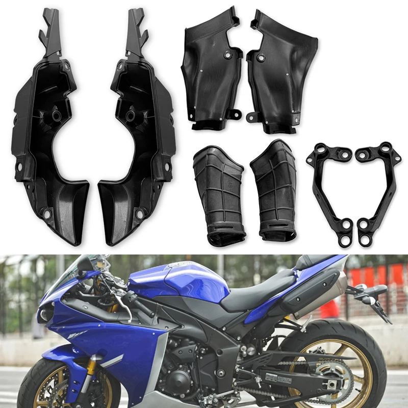 YZF R1 Motorcycle Accessories Black Ram Air Intake Pipe Tube Duct Cover YZF R1 Motorcycle Accessories Black Ram Air Intake Pipe Tube Duct Cover