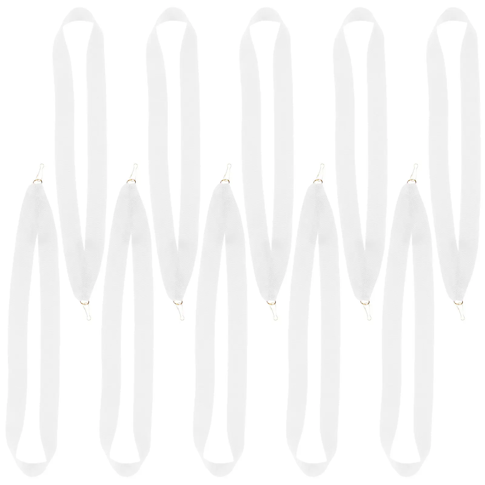 10Pcs 메달 리본 스트랩 스포츠 모임 시상식 파티 게임 학교 대회를 위한 다기능 목 리본