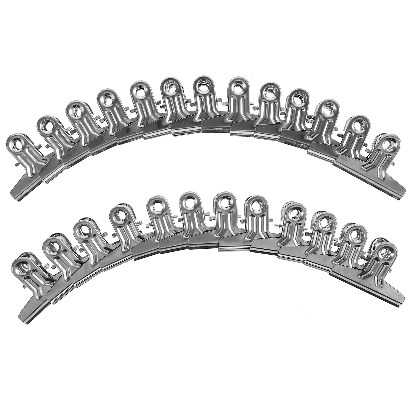 25 Pcs Folder Sub Pictures Clips Cubicle Office Binder Large Metal Bill Portable Fixing Organizer Multifunction Document