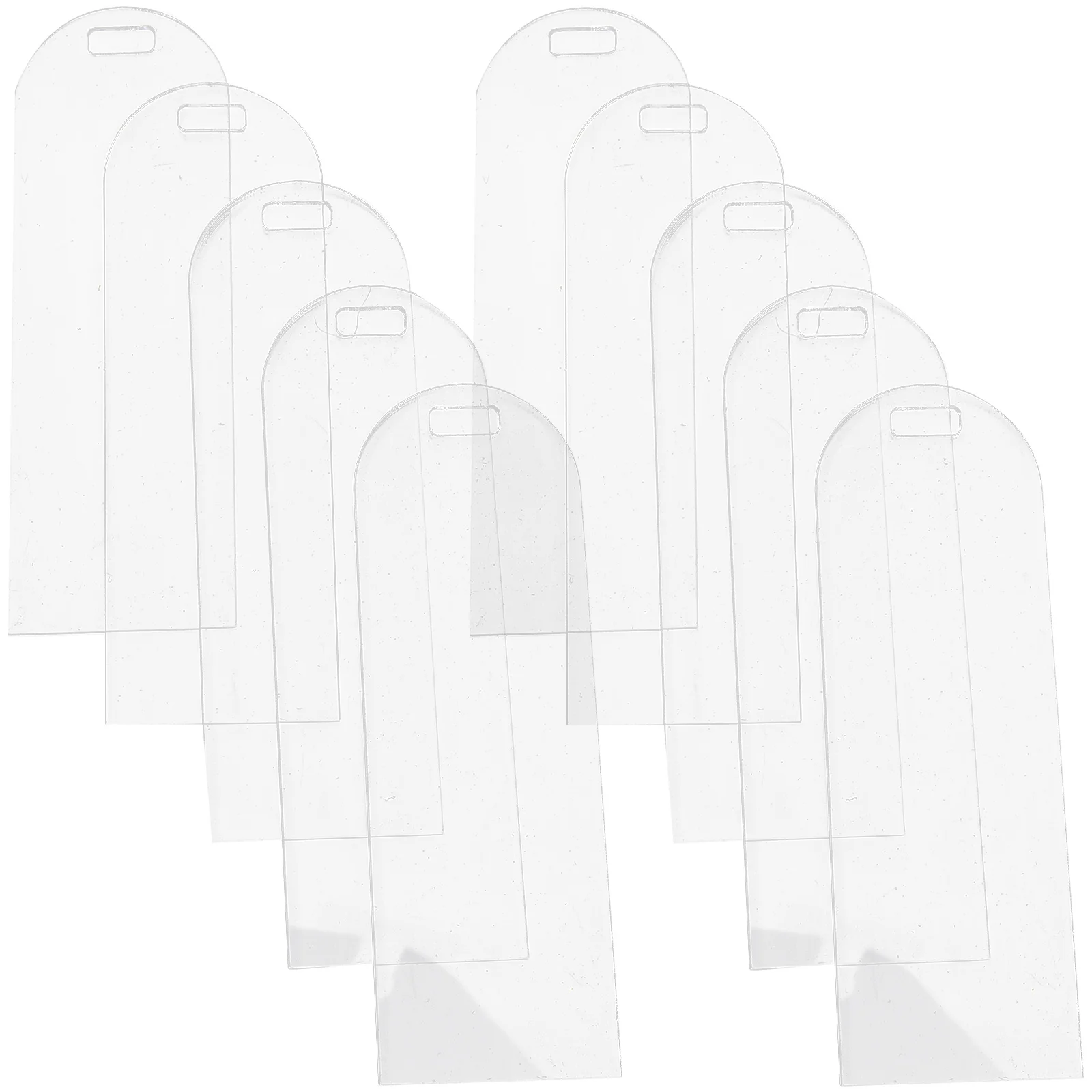 Acrylic Bookmark 10Pcs Clear Acrylic Bookmarks Handmade Blank Students Unfinished DIY Unpainted 15x5cm bookmarks stationery supplies