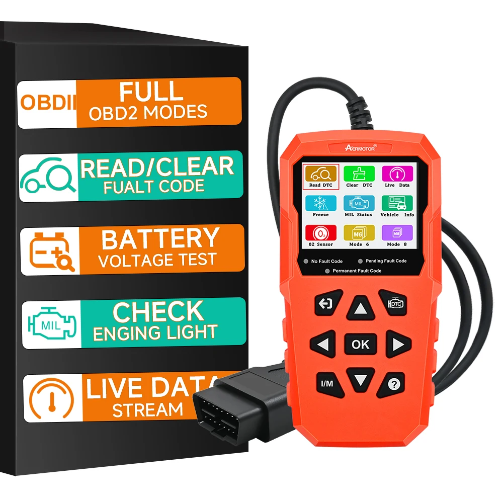 V880 Car Diagnostic Scanner Engine Check Car Code Reader Obd2 Diagnostic Tool Multi-Language On-Board