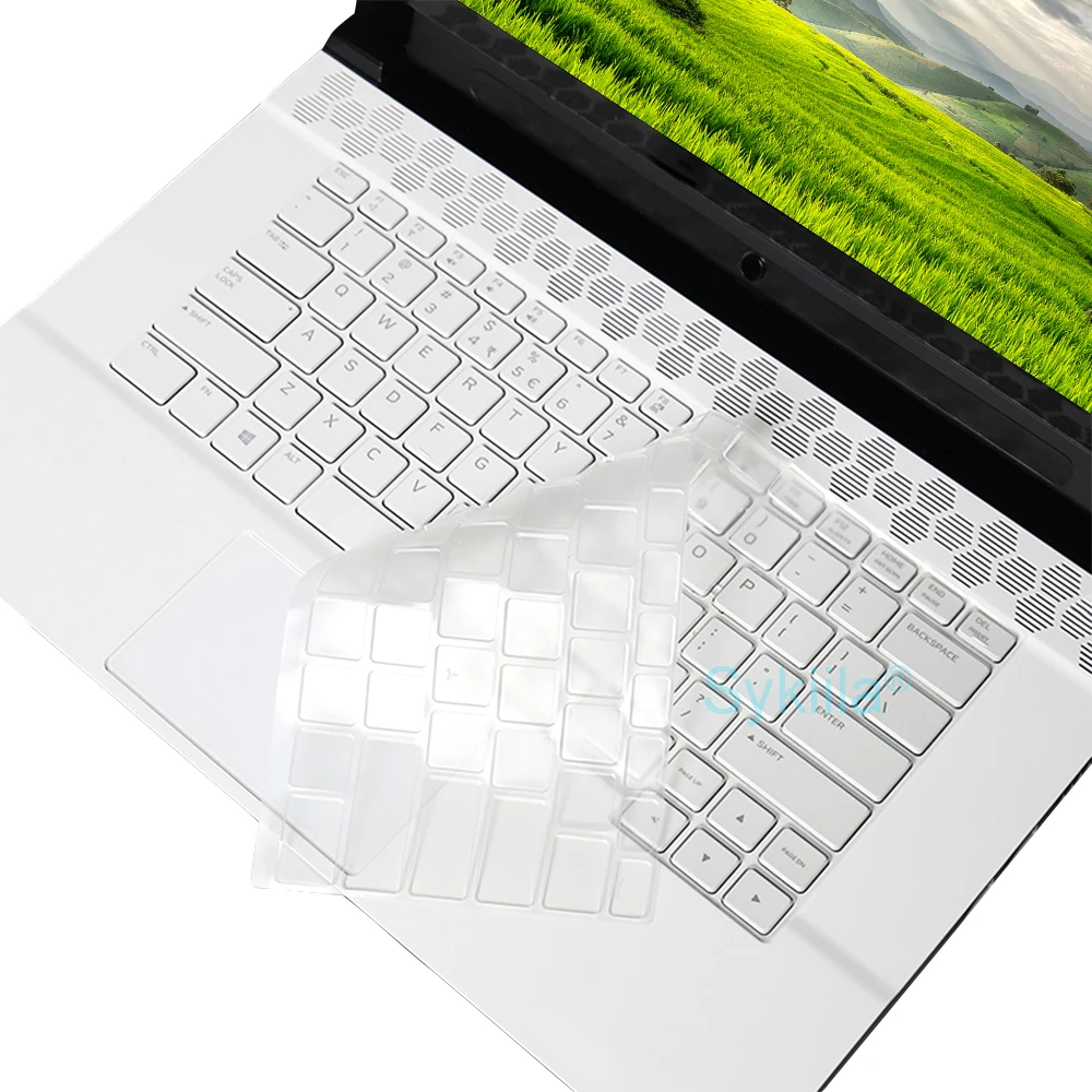 실리콘 보호대 스킨 케이스 키보드 커버, Alienware X15 R2 X17 R1 X14 M15 R7 R6 M17 R5 R3 R4 Area-51m 13 14 15 17 18 M17X