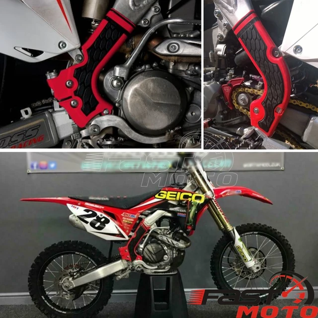 Scheda Di Protezione Per Honda CRF250R/450R 2013-2016 - Copertura Carenatura Laterale, Rosso - Foto 8