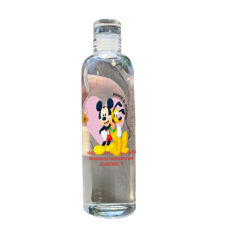 Disney Mickey Mouse Good-looking Women's Ins Cup Transparent Plastic Portable Large Capacity Time Scale Portable Drinking Water 4