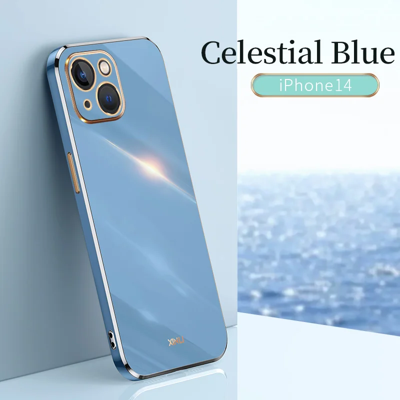 Luxury Plating Silicone Phone Case Cover