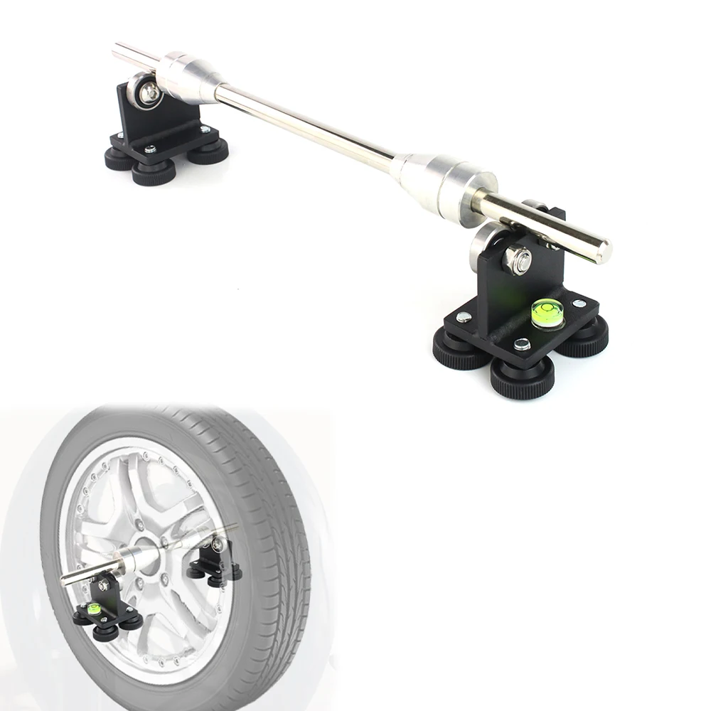 Wheel Truing-Balance Stand Sturdy Motorcycle Wheel Balancer 40cm Standard Tire Repair Tools Manual Tire Balancer