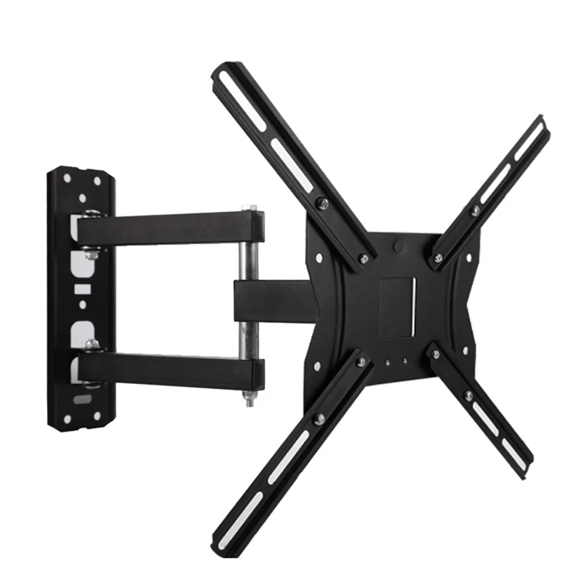 풀 모션 벽걸이 TV 브래킷, 26 인치-55 인치 LCD LED 스크린용, 범용 TV 지지대 하중 30kg, 400x400mm