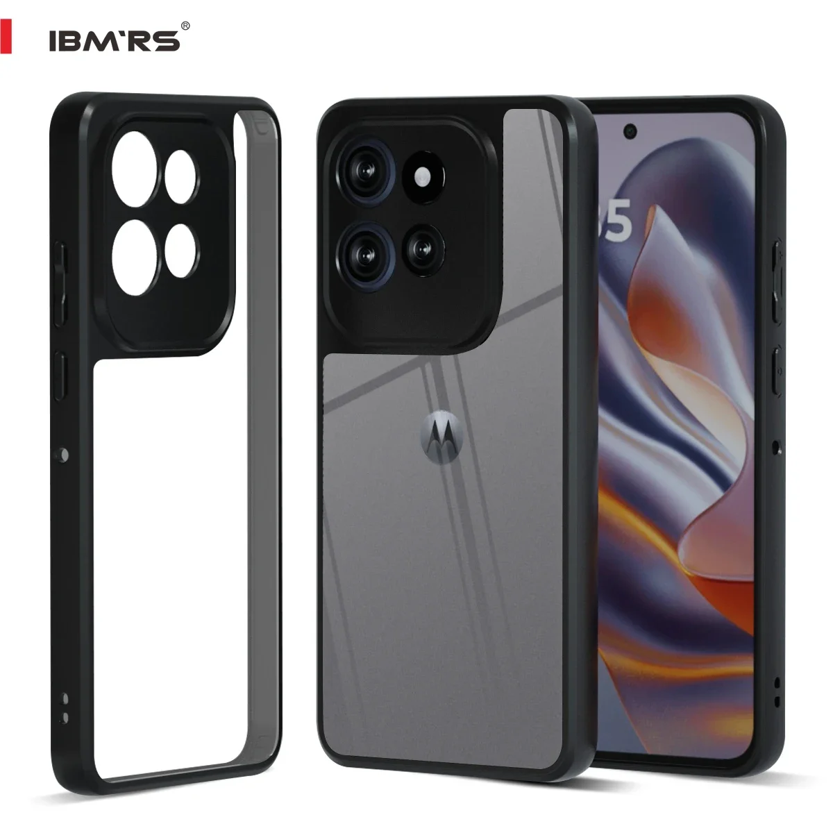 Ultra-Sleek Black Camo Protective Case with Raised Edges