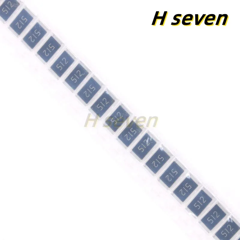 

50 шт. 2512 SMD чип резистор 1 Вт 5,1 K Ом 512 KR 5% Резистор пассивный компонент