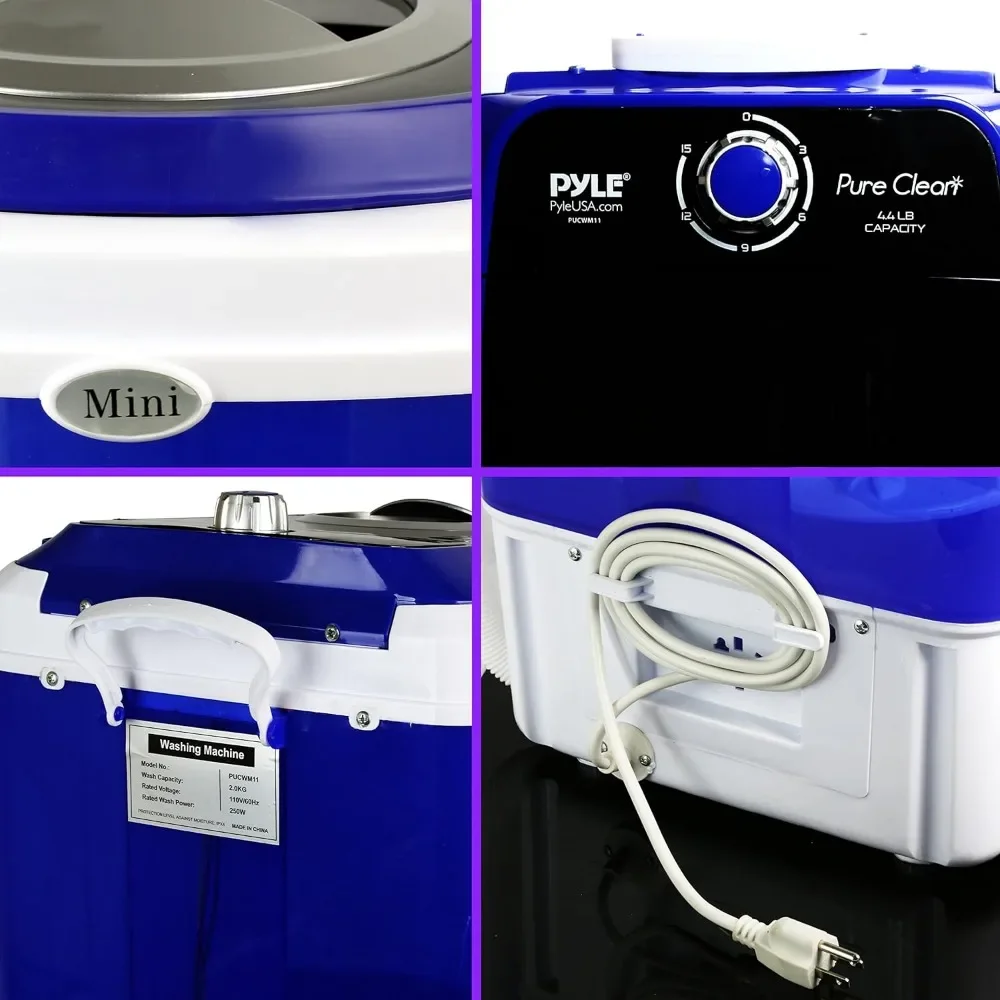 Portable Mini Washer-Top Loader Portable Laundry,Quiet,Rotary Controller,120V - For Compact Laundry,Ideal choice for small loads 4