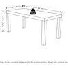 Classic Simple Coffee Table for Living Room, 38.98 (W) x 17.52 (H) x 18.9 (D) Inches, Black 3