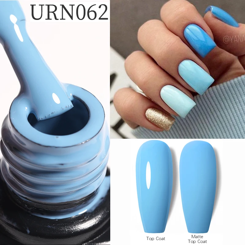 UR SUGAR 네일 젤 폴리쉬 레드 다크 젤 폴리쉬, 반영구 네일 아트 매니큐어, 소크 오프 LED UV 젤 네일 바니시, 7.5ml