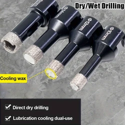 Premium Vacuum Brazed Diamond Drill Bit for Porcelain, Ceramic, and Marble (4pcs 6 8 10 12mm)