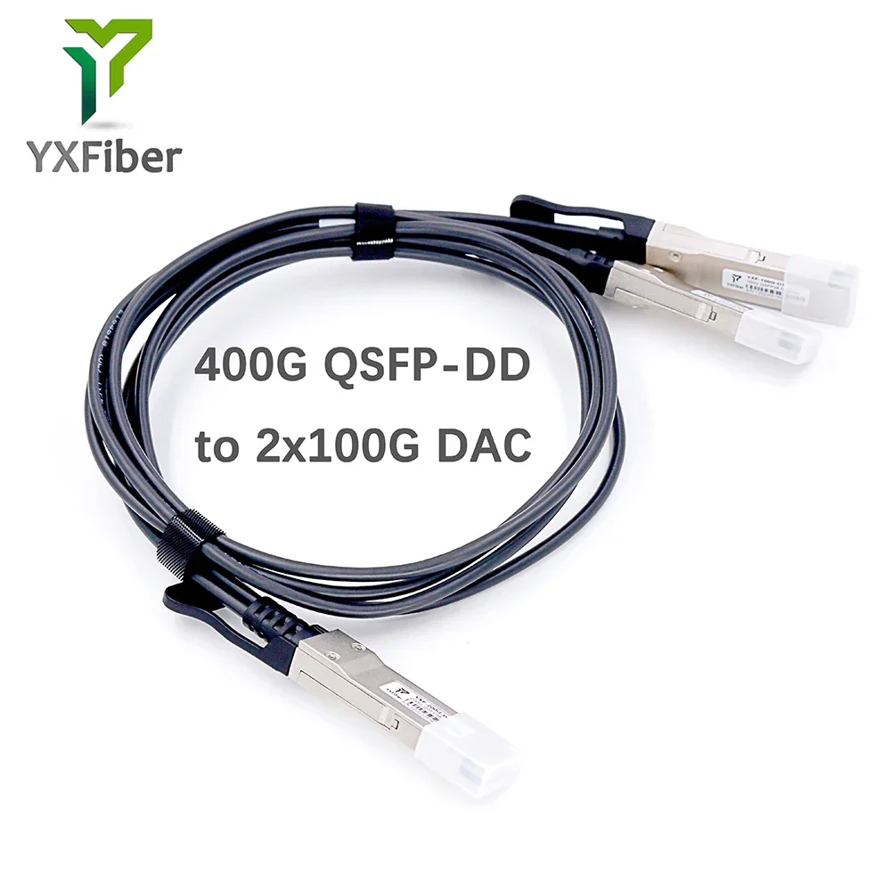 

400G Φ к 2x200G QSFP56 1m 2m 3m PAM4, пассивное прямое прикрепление, медный кабель 400G DAC