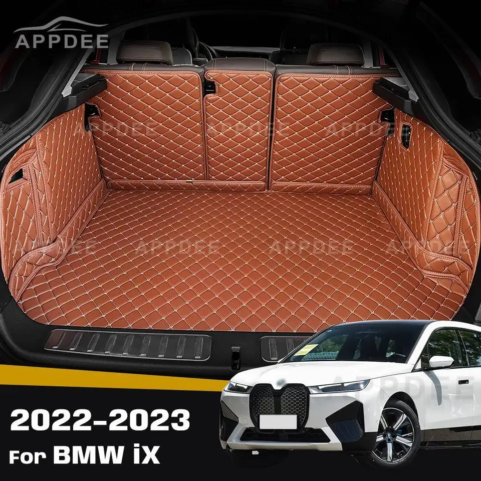 Autokofferbakmatten Voor BMW Voor IX 2022 2023 Lederen Kofferbak Mat Auto Boot Cover Pad Cargo Liner Auto-kofferbakmat(WIJN ROOD Autokofferbakmatten Voor BMW Voor IX 2022 2023 Lederen Kofferbak Mat Auto Boot Cover Pad Cargo Liner Auto-kofferbakmat(WIJN ROOD