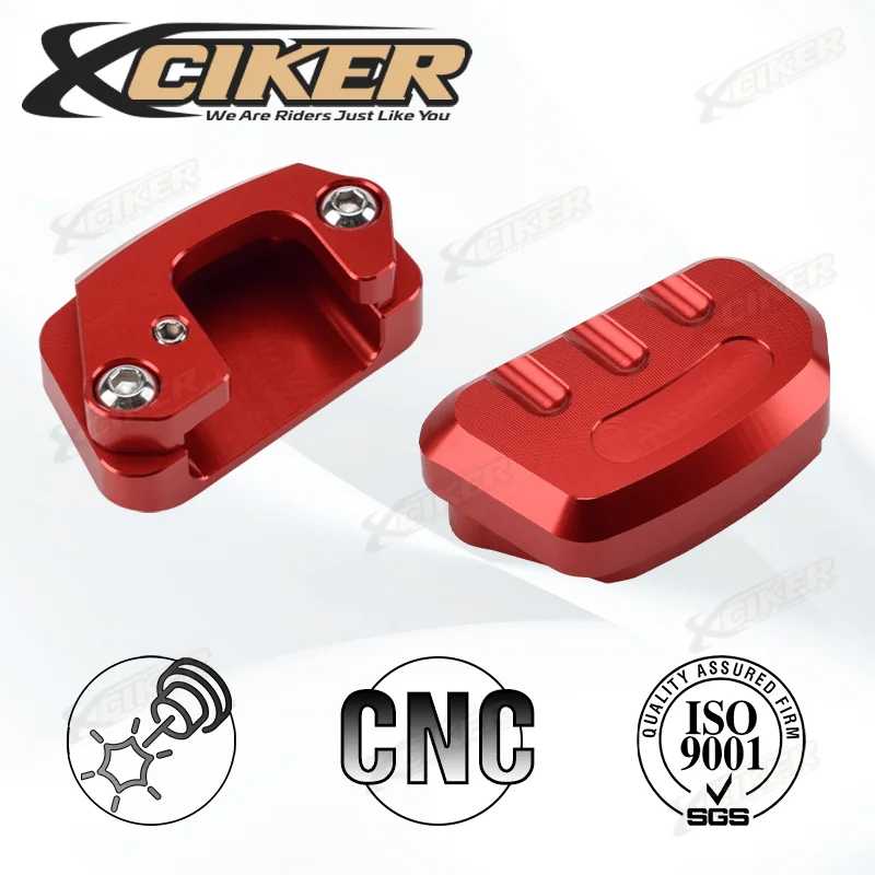 Center Stand Plate Pad Extension CNC Billet Anodized Aluminum Centerstand Foot Kick Enlarger for Honda PCX 160/150/125 motorcycle kickstand extender motorcycle kickstand pad