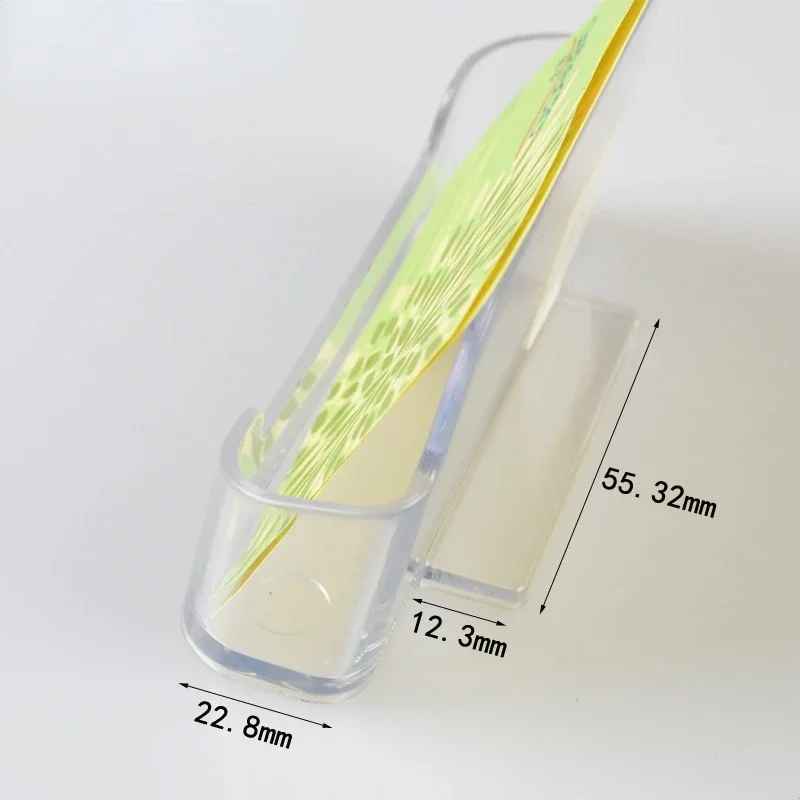1 Pcs Clear Desk Shelf Box Storage Display Stand Acrylic Plastic Transparent Desktop Business Card Holder Place Card Holder 4