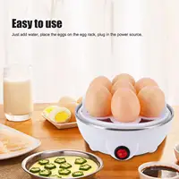 Egg Cooker 220V EU Plug Hard Boiled Multifunction Steaming Egg Reusable High Temperature Steamer Anti Slip Base Egg Boiler 2