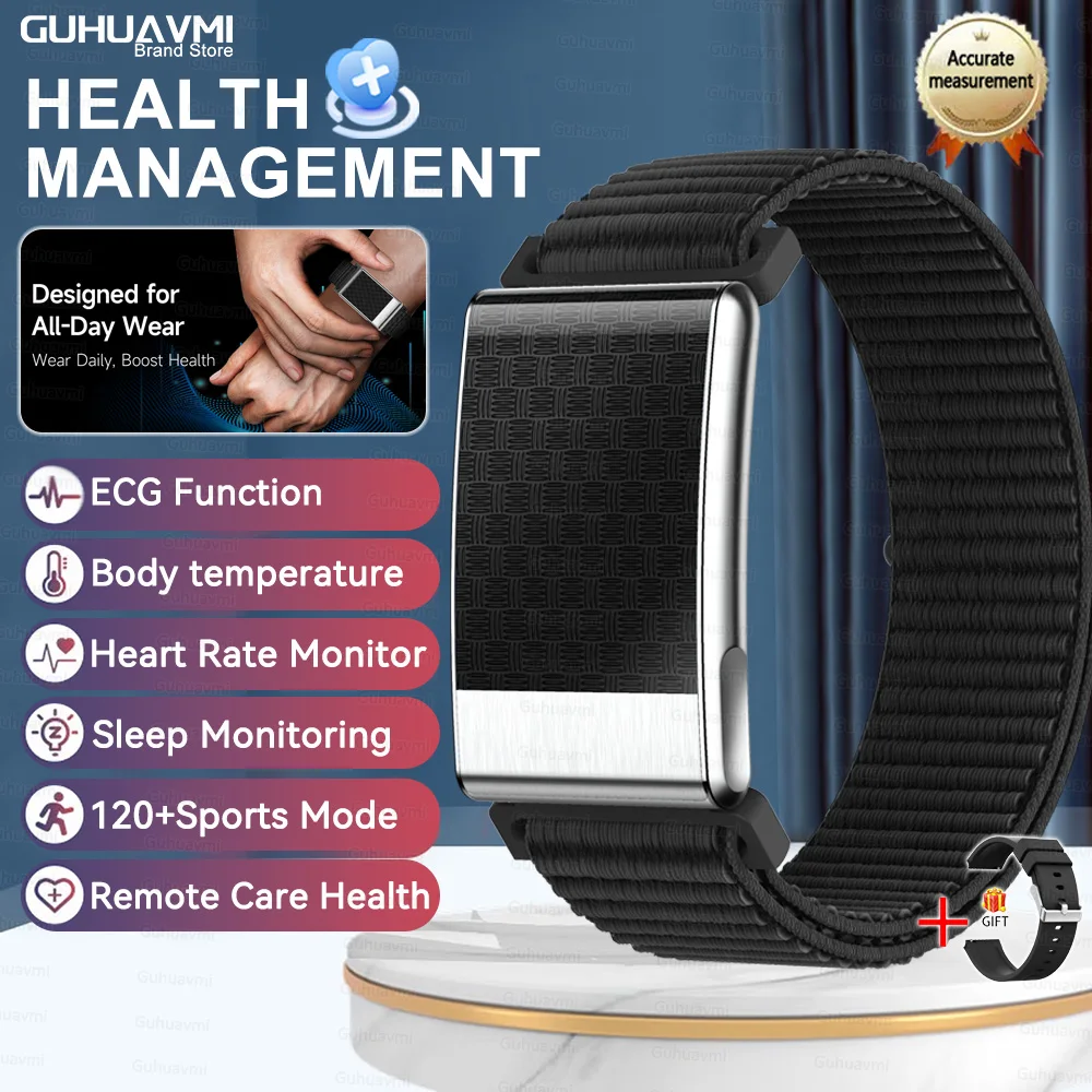 Health Check Smart Bracelet No Screen One Click ECG Uric thumbnail 7