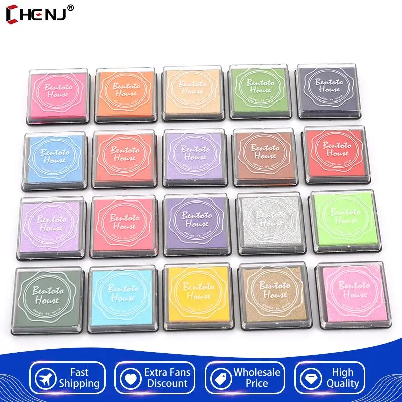 20pcs Multi colored Giant Ink Pads Stamp Pads Inkpad Handmade DIY Craft