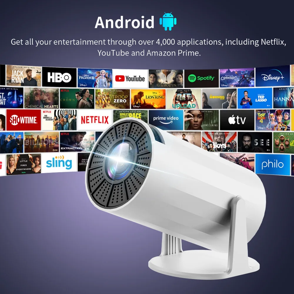 Xiaomi YZ300 новый проектор 4K Android 11 WIFI6 BT5.0 1080P 1280*720P домашний кинотеатр, проектор экрана телевизора, наружный портативный проектор (art.: 3920c4abcae0f) - 3920c4abcae0f