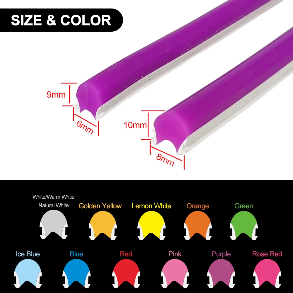 05*15mm Anti-glare Silicone Sleeve Flexible LED Channel