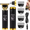 T9 3in1 Electric Shaver USB Rechargeble Hair Trimmer for Men Electric Hair Clipper Oil Shaving Head Electric Pusher Carving Care