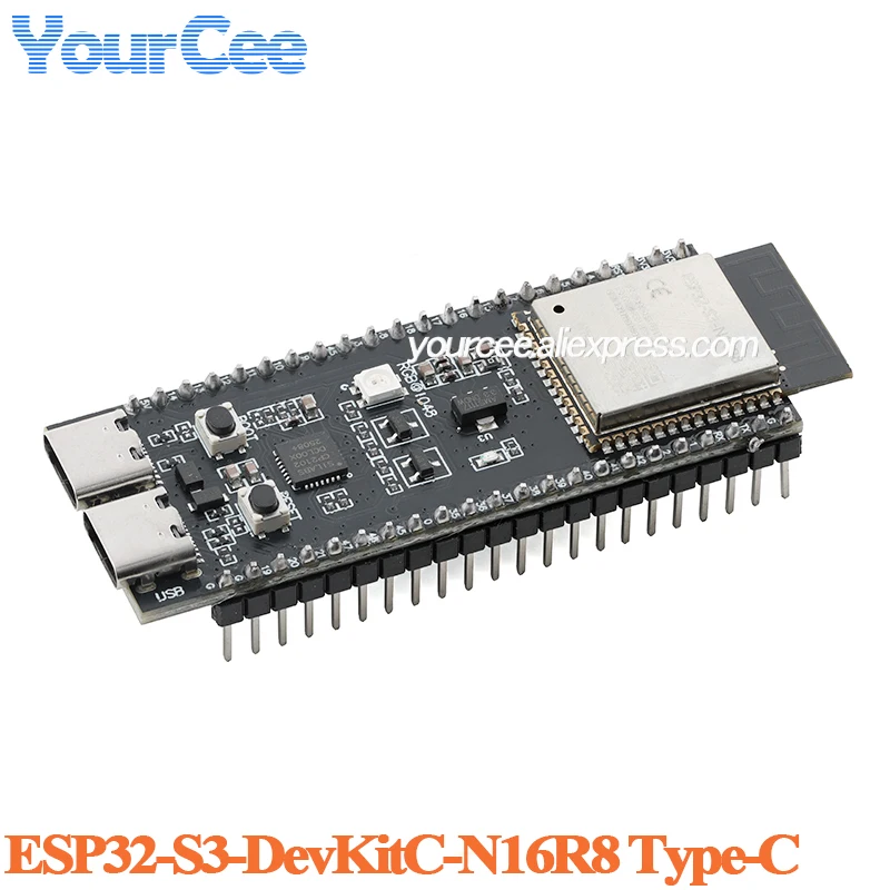 ตัวเลือกสินค้า บอร์ดพัฒนา ESP32-S3 Wi-Fi Bluetooth 5.0 32-bit