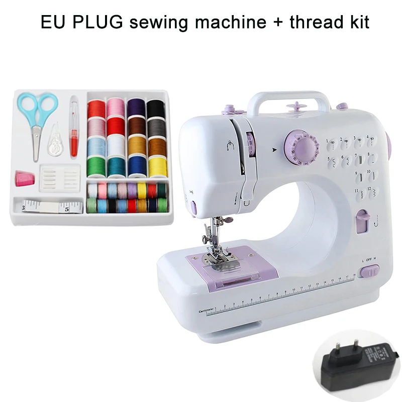 Machine à Coudre Débutant - 12 Points, 6 Pieds Inclus, Double Fil, Vitesse Réglable - Portable Et Facile à Utiliser - Idéale DIY & Vêtements