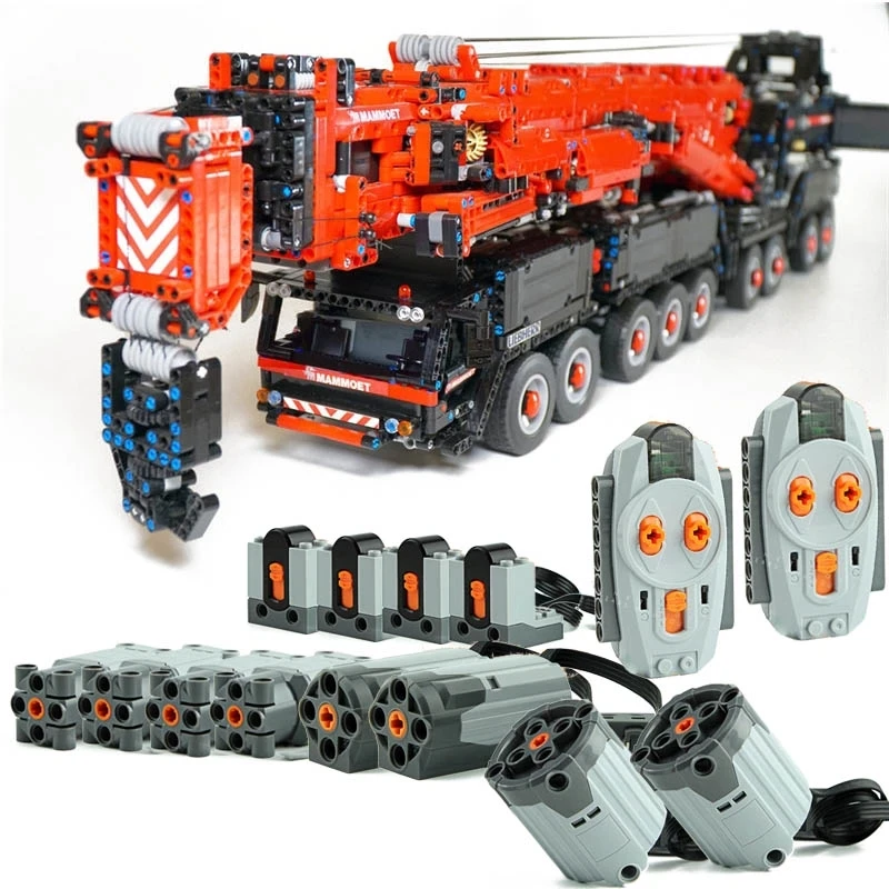 

NEW Upgraded Power Mobile Crane Building MOC-20920 LTM11200 RC High-Tech Motor Kits Blocks Bricks Toys Boy Gifts