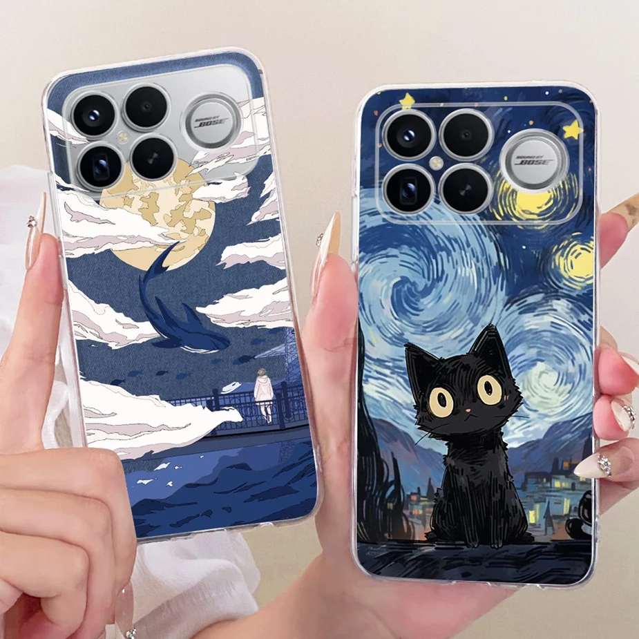 Cute Cat Fashion Painted Soft Silicone Case