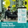 Solid Color Foam Roller With Grooves Massage Point Yoga Roller Pilates Massage Roller Fitness Gym Exercise Relaxing Muscle 33cm 4
