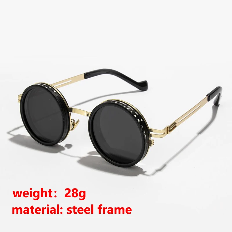 gold steel frame