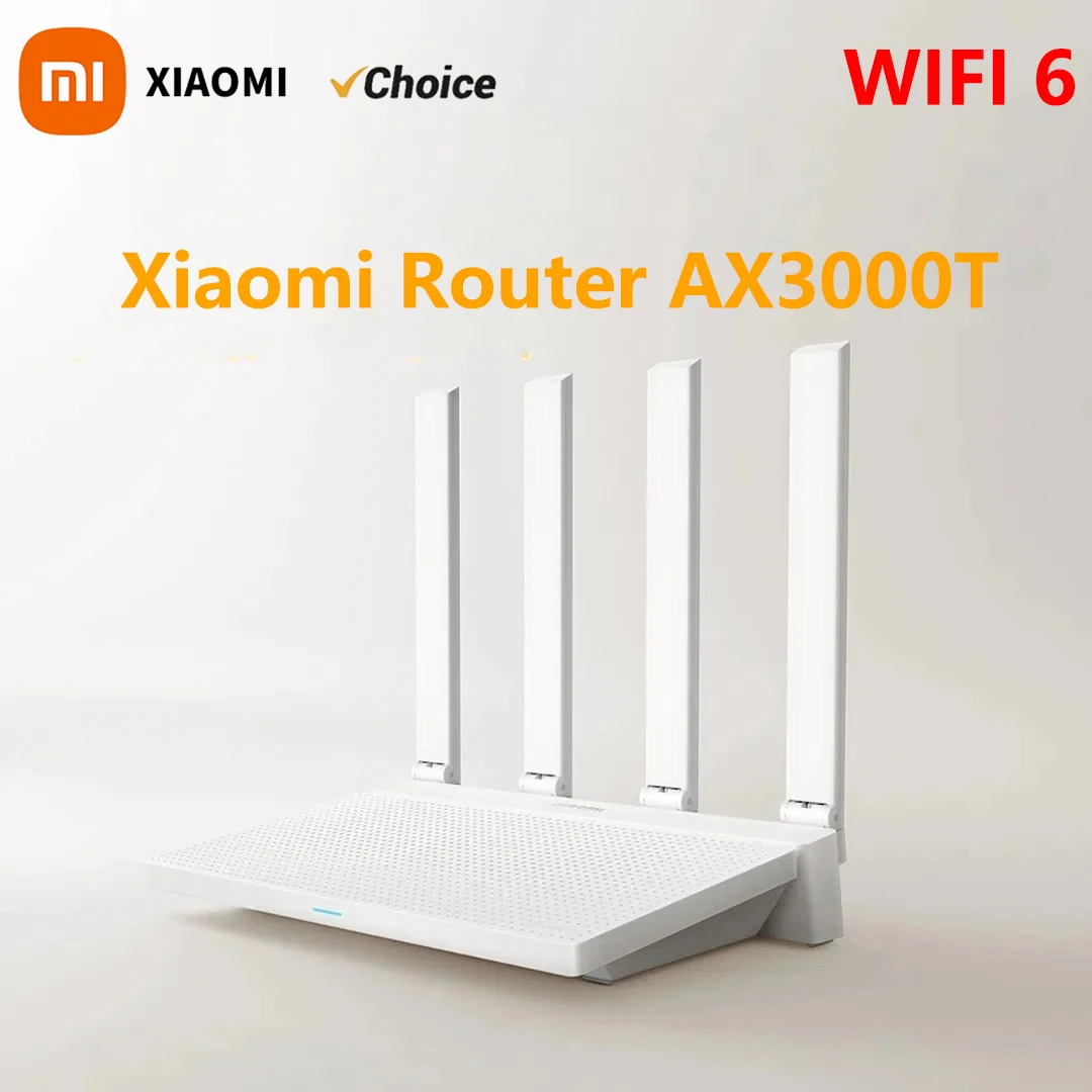 Xiaomi Wireless Router AX3000T IPTV Mesh Networking Gigabit Ethernet Ports Gaming Accelerator Repeater Modem Signal Amplifier CN