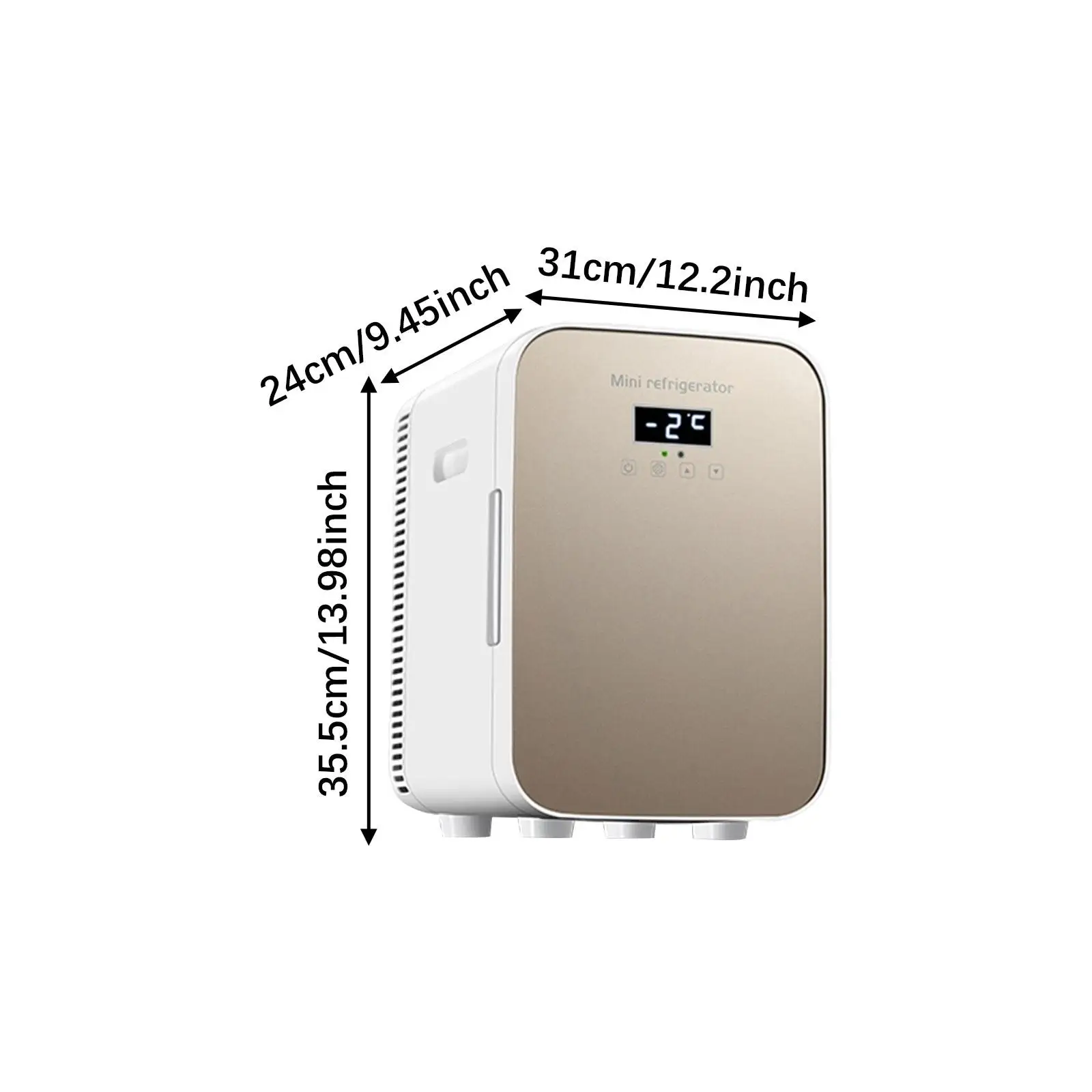 Small Car Refrigerator Beverage Refrigerator 10L Multifunction Quiet Skincare