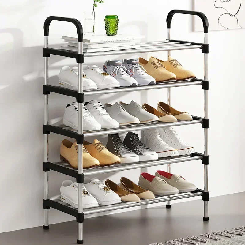 Meuble à Chaussures Métallique 5 Niveaux – Rangement Stable et Élégant pour Maison ou Appartement 1