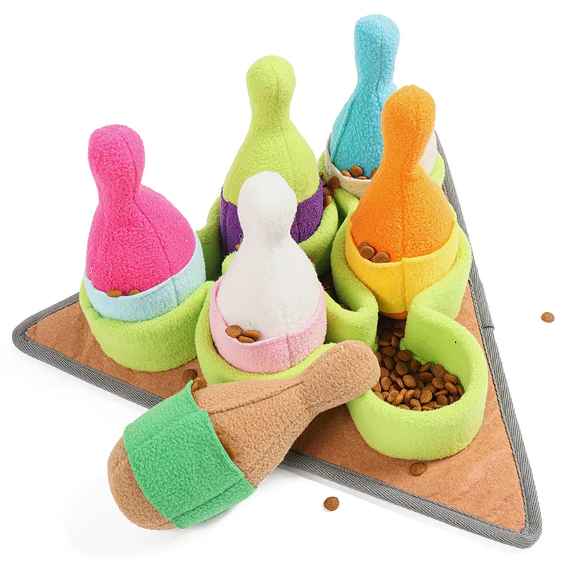 

Dog Puzzle Toy Pet Dog Snuffle Toy Pet Interactive Training Plush Molars Toys Slow Food Picking Game Pet Baby Educational Toys
