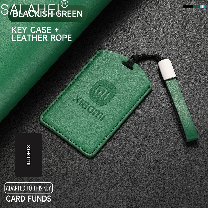 Leather Car Key Case for Xiaomi SU7 2024 Max Induction Card NFC