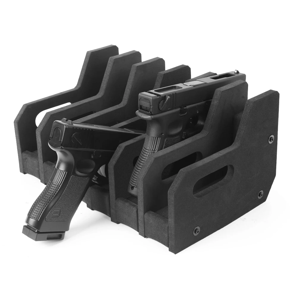 New-6-Slots-Gun-Rack-Portable-Weapon-Holder-EVA-Foam-Pistol-Support ...