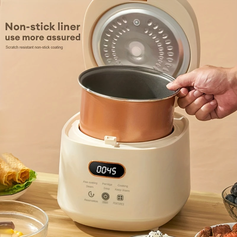 2L Electric Rice Cooker 1-3 People 110V 220V Multi Cooker Non-Stick Pot Smart Mechanical MultiCooker Steamed Rice Pot For Home rice cooker electric cooker electric cooking pot