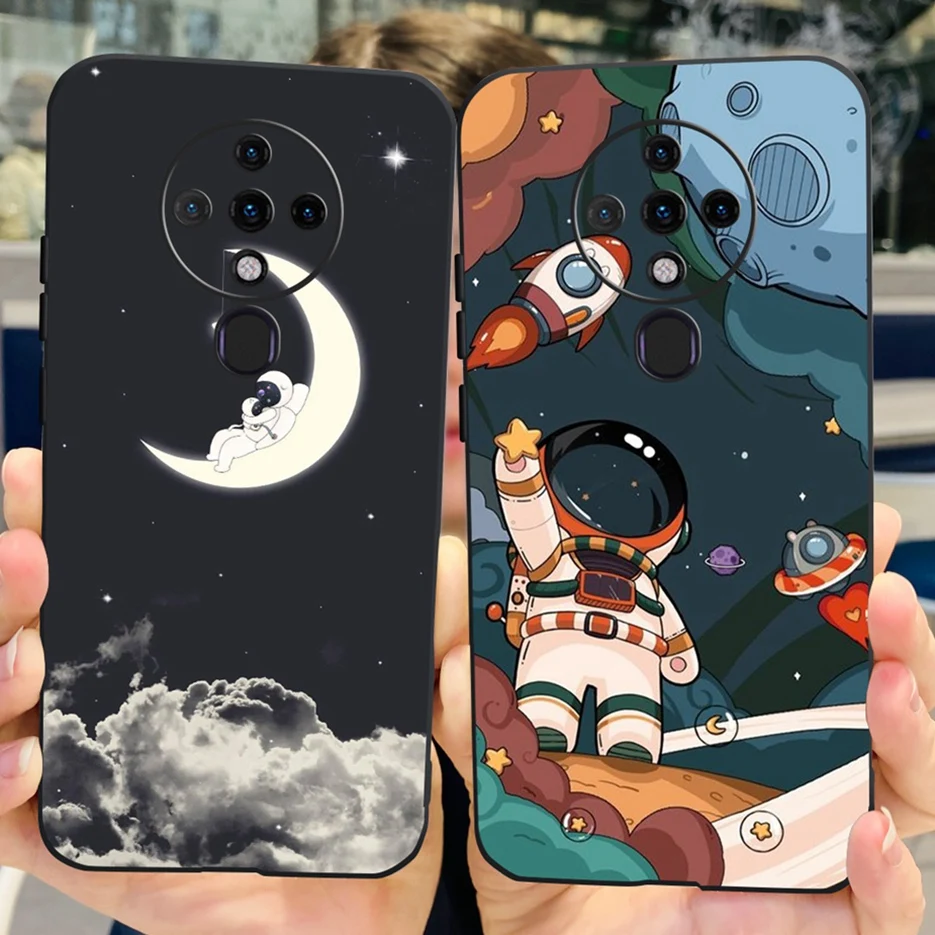 Cute Fashion Painted Soft Silicone Phone Case with Bumper 6.8