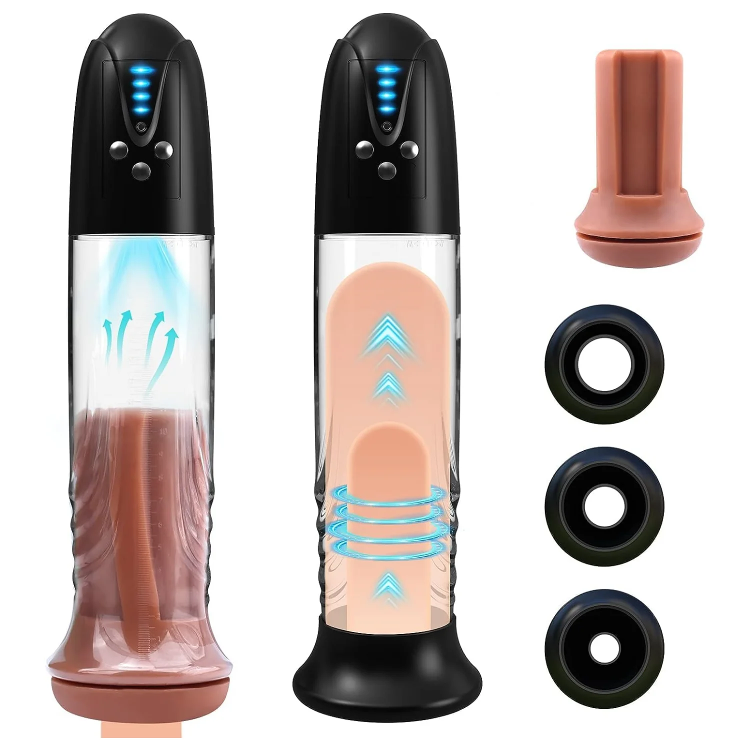 Elektrische Vakuum Penis pumpe mit Tasche Pussy Penis vergrößerung verlängern Schwanz Pumpe männlich Mastur bator Penis Trainer Sexspielzeug für Männer