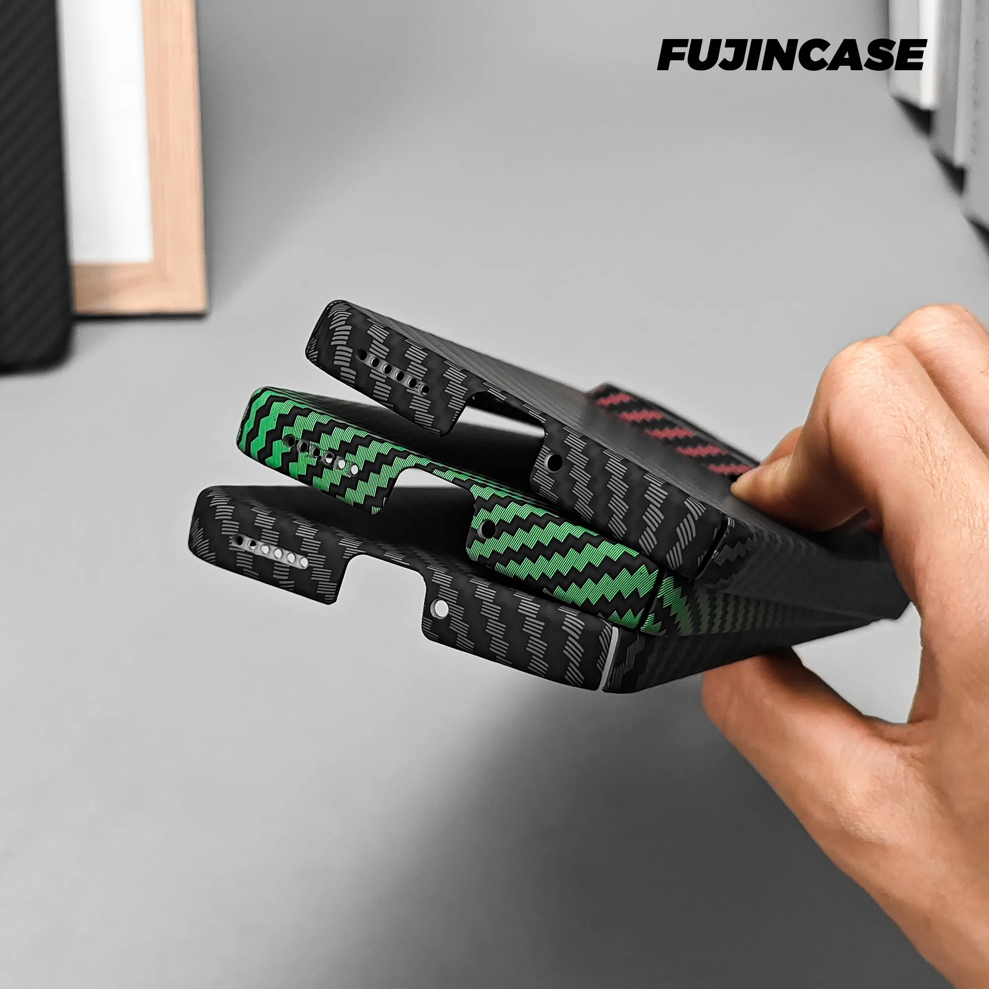 Carbon Fibre Texture Slim Protective Shockproof Phone Case