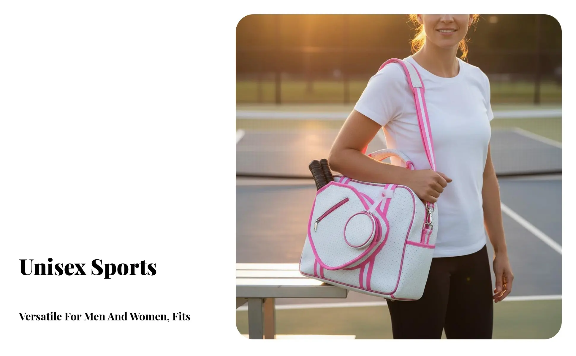 Pickleball Paddle Holder Bag Breathable Large Capacity Pickleball Bag Crossbody Sports Tote Adjustable Shoulder Strap Waterproof Pickleball Paddle Holder Bag Breathable Large Capacity Pickleball Bag Crossbody Sports Tote Adjustable Shoulder Strap Waterproof