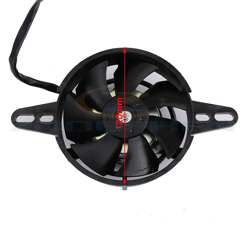 Motorcycle Cooling Fan 200cc 250cc 300cc Motorcycle Cooling Fan 120mm Dirt Pit Bike Motorcycle ATV Quad Oil Cooler Water Radiator Electric 12V