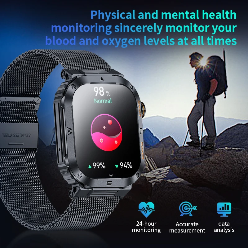 LIGE 2.01" Smart Watch Men Heart Rate Bluetooth Call Voice Assistant Smart Watch Band IP68 Waterproof Man Women Smartwatch 2024