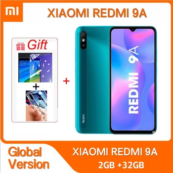 GLOBAL VERSION Xiaomi Redmi 9A /9AT Smartphone 2GB 32GB 5000mAh 6.53 inch Cellphone MTK Helio G25 Octa Core 13MP 4G Smartphone