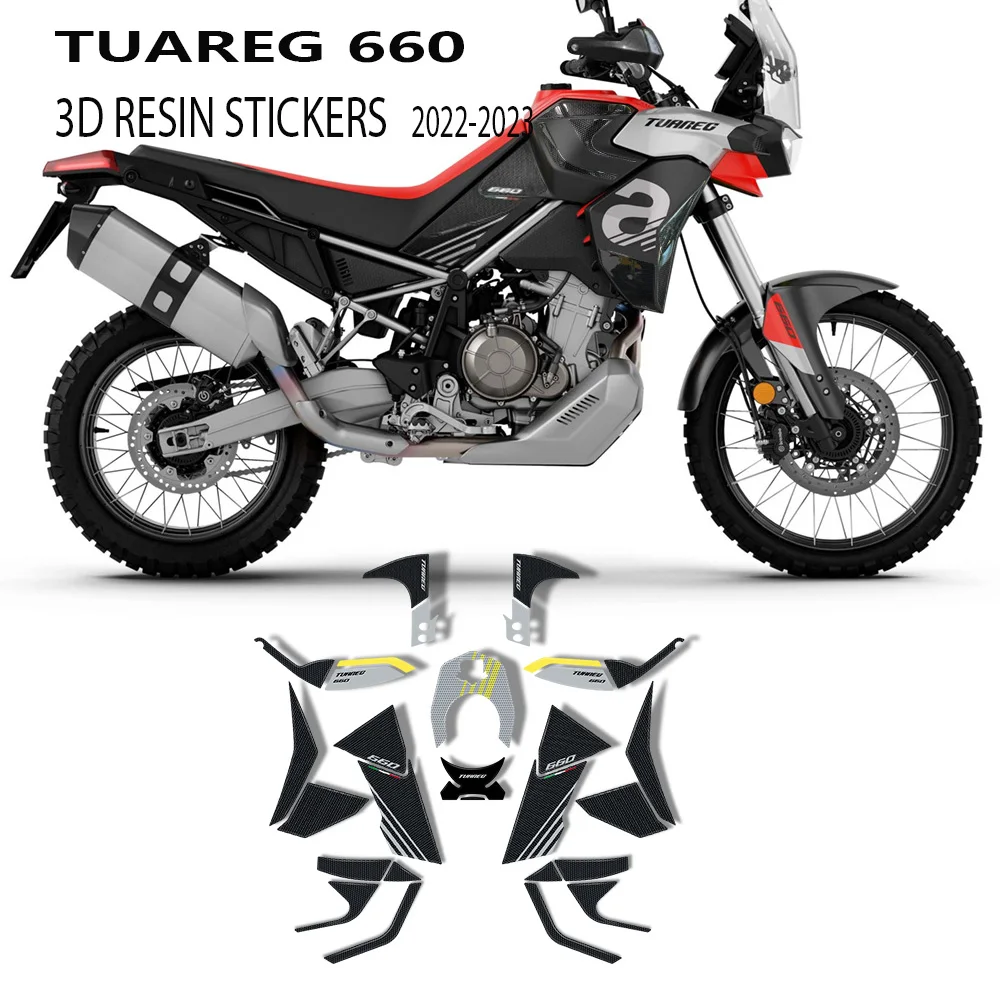 Accessori Moto 3D Kit Di Protezione Adesivo In Resina Epossidica Serbatoio Pad Per Aprilia Tuareg 660 2022-2023