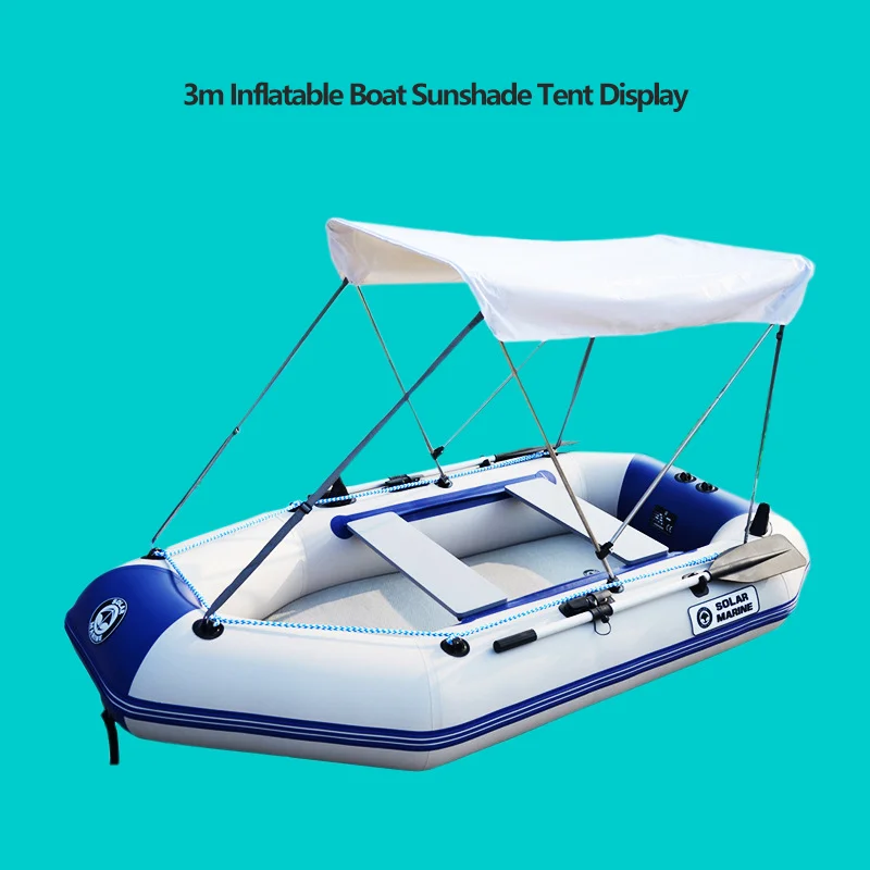 Universal Sunshade Tent for Canoe Boat Adjustable Thickening Waterproof & UV Resistant Textile Cloth Boat Marine Accessories