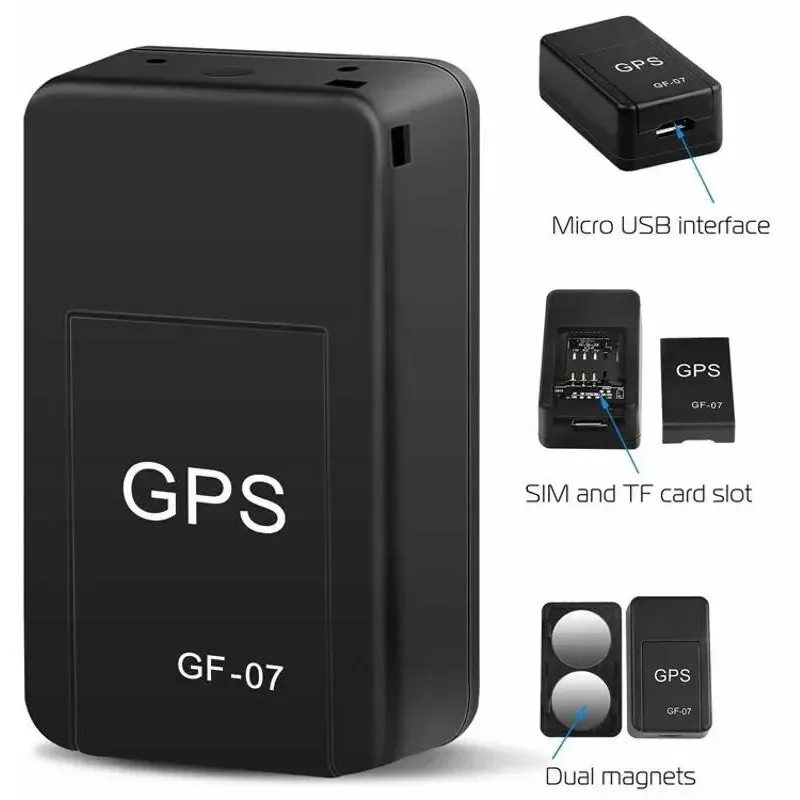 GF 07 Mini Airtag Android GPS Tracker Real Time Tracking Anti Theft Lost Locator Strong Magnetic Mount SIM Message Positioner